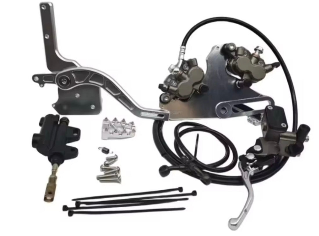 Full brake kit and footbrake for tuttio
